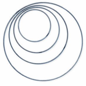 Metal Hoops/ring 4mm