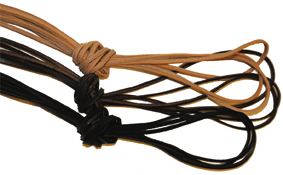 VIERKANT LEREN KOORD 3 X 4 MM - 2 meter
