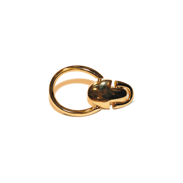 Hankeholder trekant guld 25mm 2stk