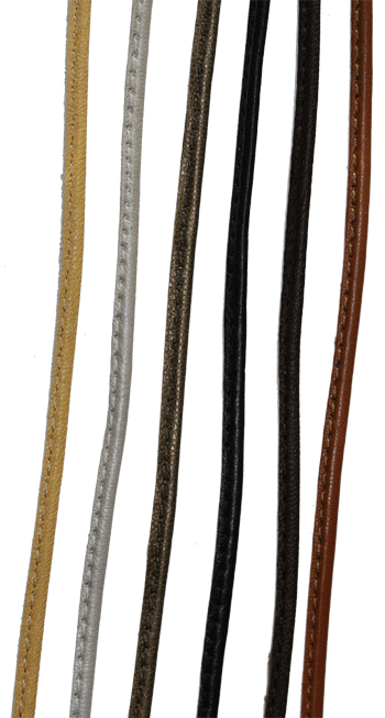 Lacets avec coutures - 4mm